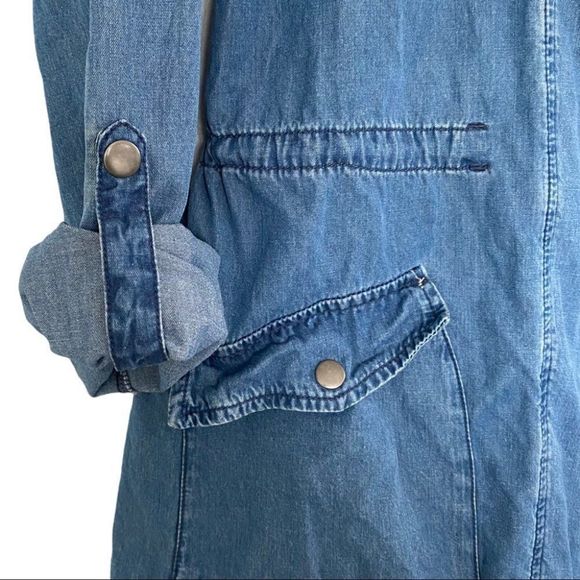 Forever 21 0X drawstring waist denim jacket EUC - Picture 3 of 7